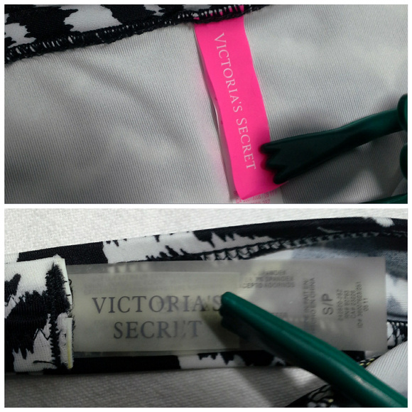 Victoria's Secret bikini swimsuit S L Zebra Black - Picture 7 of 8